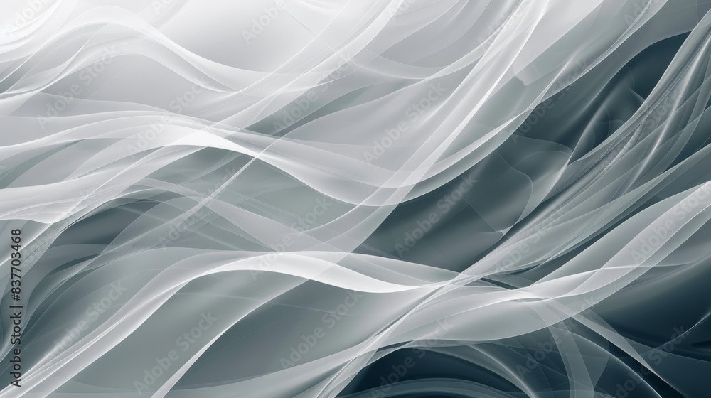 Obraz premium Abstract Gray Waves Background