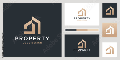 Luxury architecture home logo design inspiration