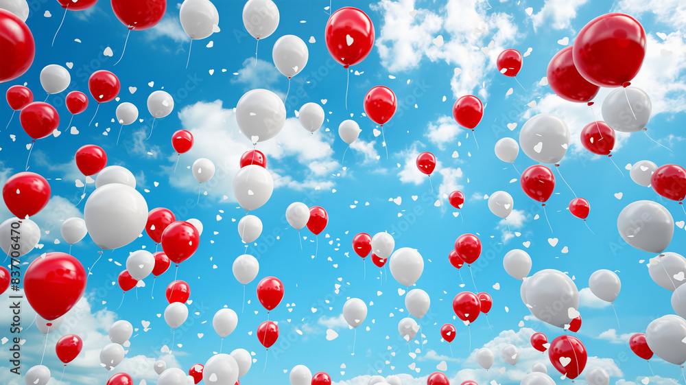 Luftballons in den Nationalfarben von Polen Österreich Schweiz und Kanada Luftballons in den Nationalfarben von Polen Österreich Schweiz und Kanada