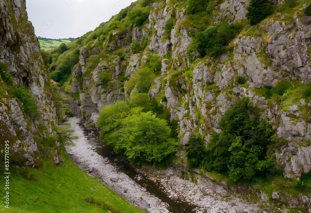 A view of the Cheddar Gorge in Somerset A view of the Cheddar Gorge in Somerset