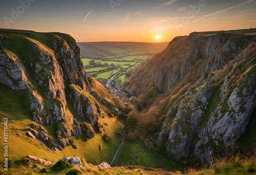 A view of the Cheddar Gorge in Somerset