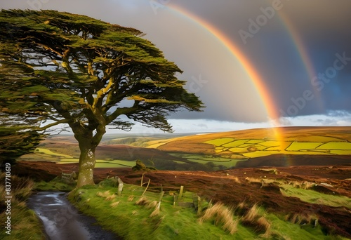 A Rainbow over Dartmoor photo