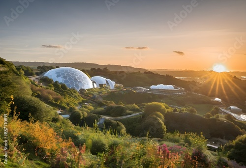 A view of the Eden Project in Cornwall photo