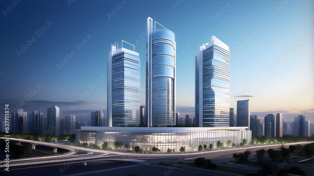 A digital representation of the sophisticated computerized infrastructure supporting the operation of a forward-thinking smart building. A digital representation of the sophisticated computerized infrastructure supporting the operation of a forward-thinking smart building.