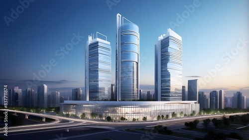 A digital representation of the sophisticated computerized infrastructure supporting the operation of a forward-thinking smart building. © Ashan