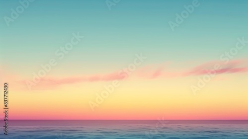 A mesmerizing gradient of pastel hues, like a sunset melting into the horizon © farhan