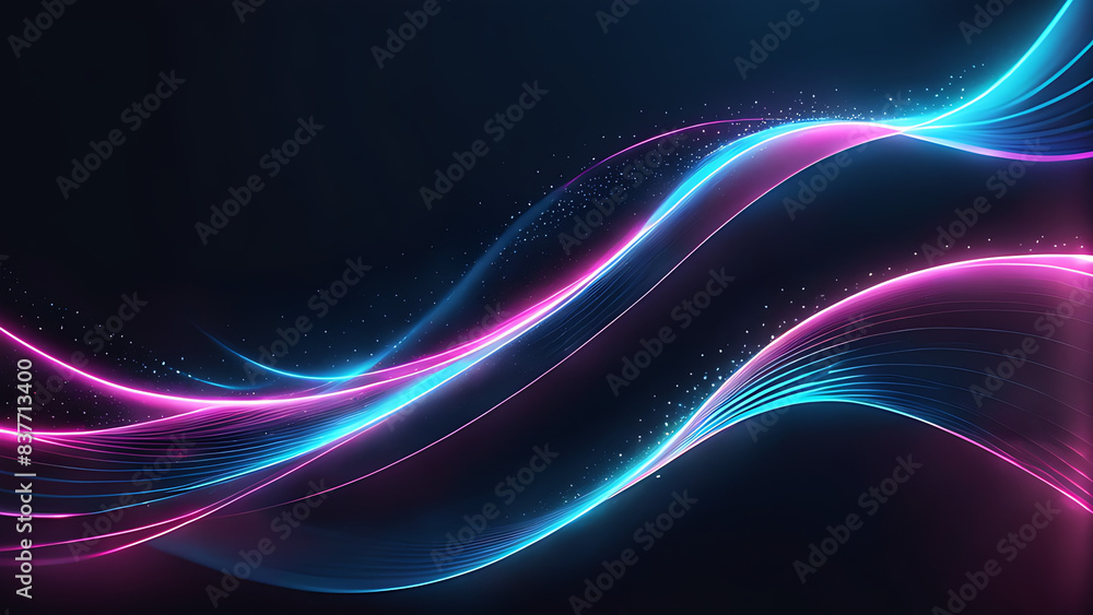 Fototapeta premium abstract background with glowing lines