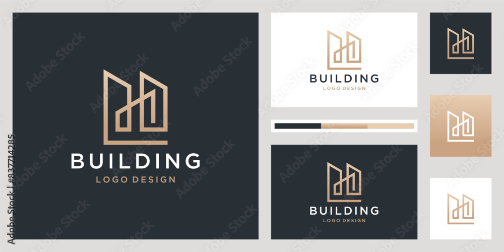 Minimalist elegant home vector logo design with line art style Minimalist elegant home vector logo design with line art style