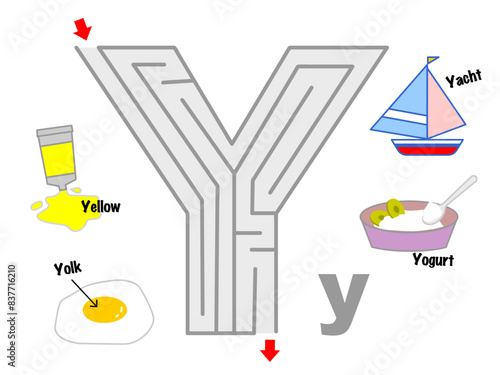 アルファベットの迷路・Y