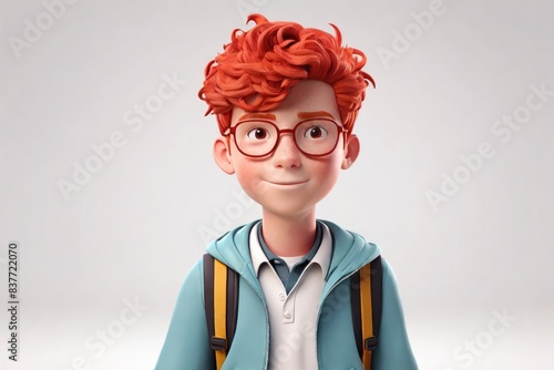 Portrait of a student in glasses