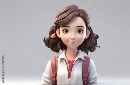 portrait of a girl student