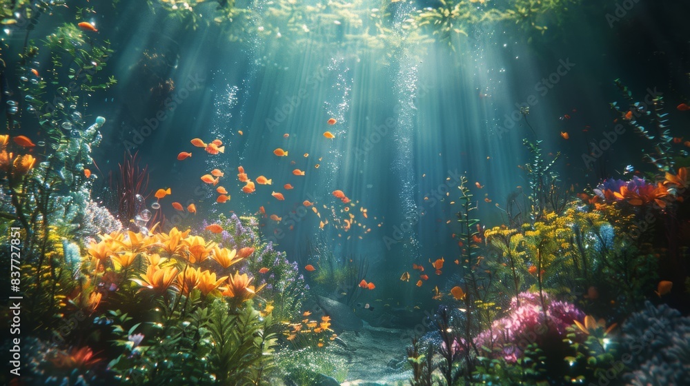 Obraz premium Underwater scenery