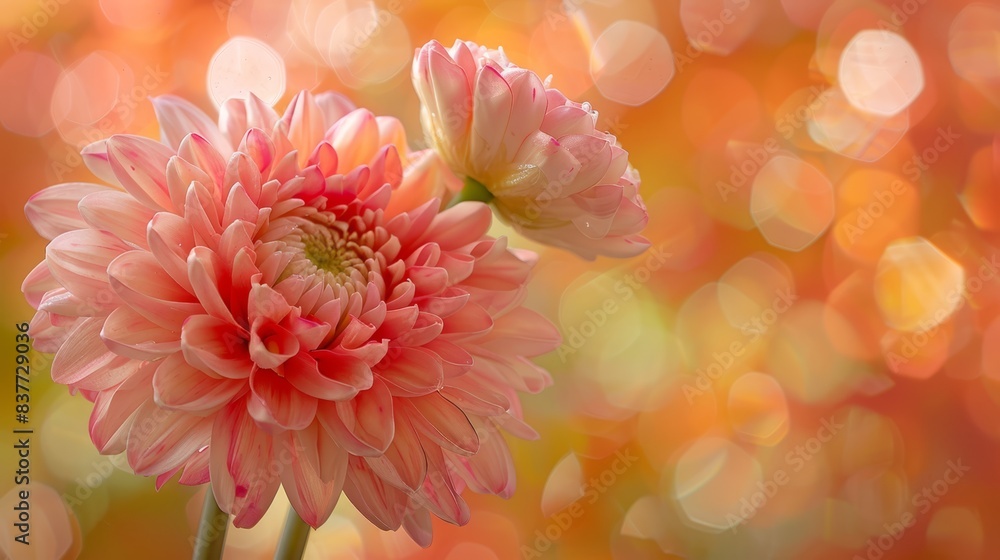 A close-up of a pink flower with a blurred background, and a pink flower in the foreground likewise blurred A close-up of a pink flower with a blurred background, and a pink flower in the foreground likewise blurred