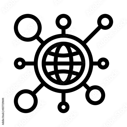 distribution network line icon