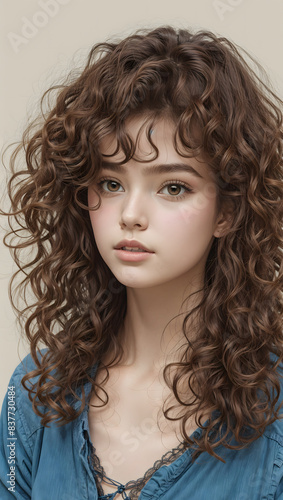 Wallpaper Mural portrait of a girl Torontodigital.ca