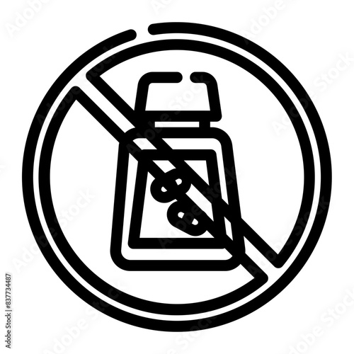 drunkenness is prohibited cutline icon style