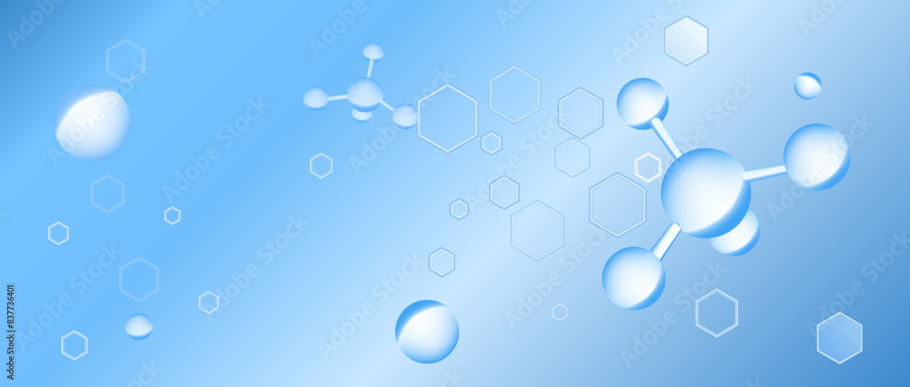 Blue Model of Molecular Structure Blue Model of Molecular Structure
