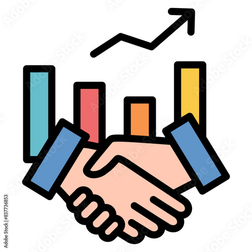 handshake, partnership, collaboration, arrow, growth