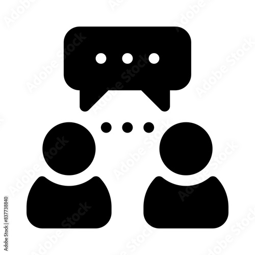 meeting glyph icon