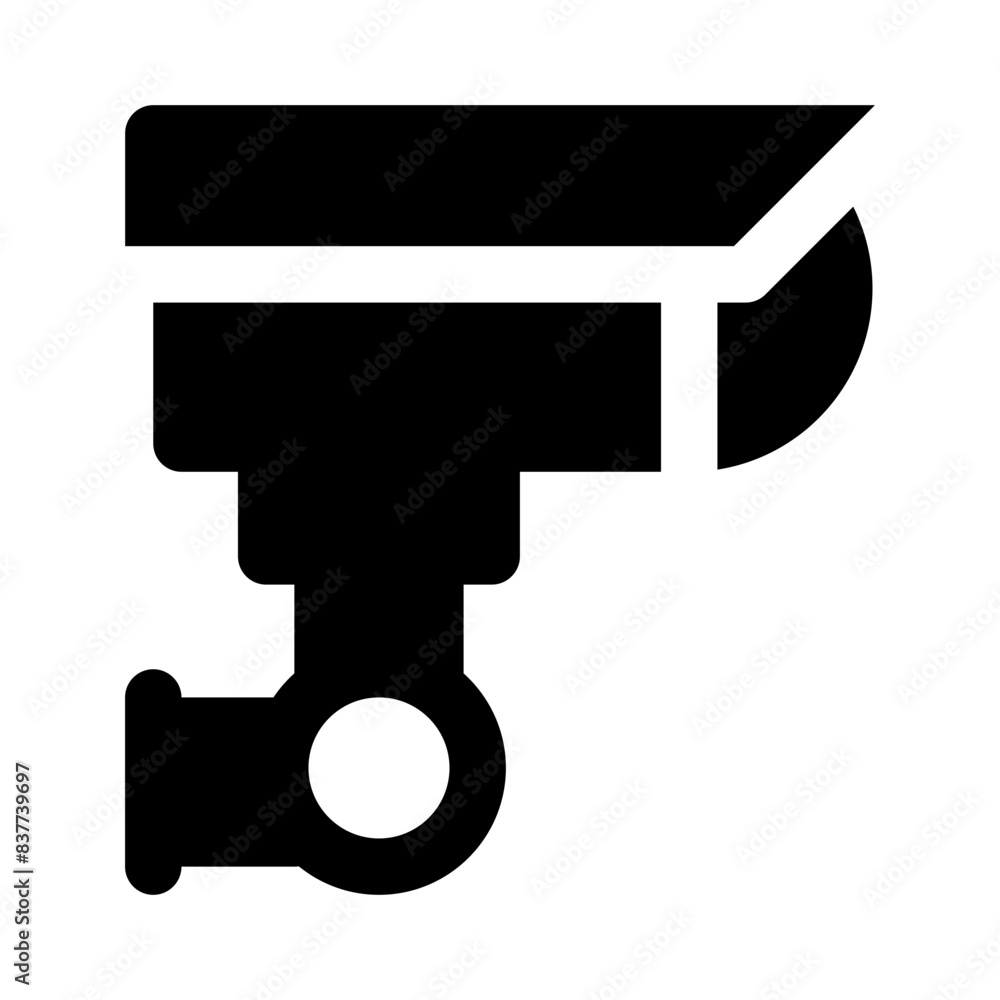 cctv camera internet of things solid icon