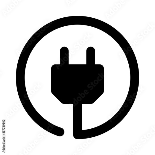 plug internet of things solid icon
