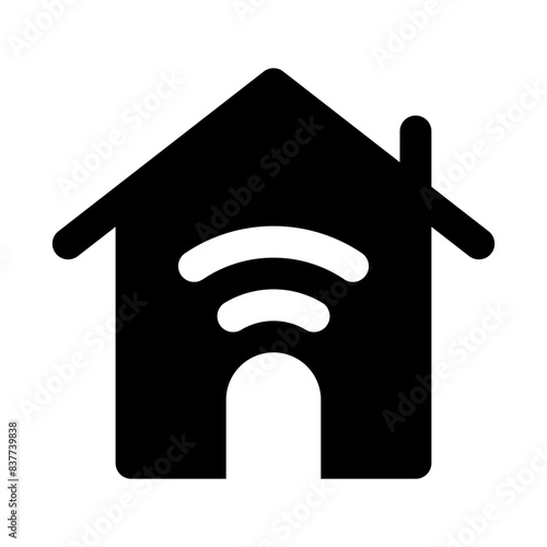 smart house internet of things solid icon