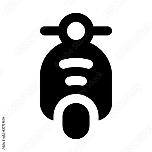 scooter internet of things solid icon