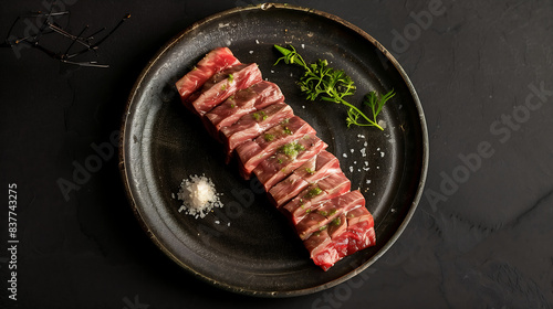 Premium Japanese A5 Wagyu steak beef, Generate Ai