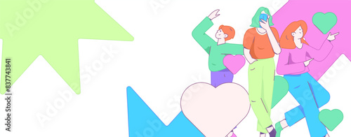 3.12 International Women's Day professional women flat character vector concept operation hand drawn illustration
