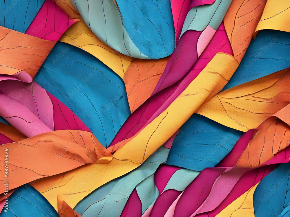 Fototapeta premium flag fabric blue color, colorful, clothes, texture, pillow, clothing, yellow, silk, cloth, symbol, material, pile, red, decoration,Ai generated