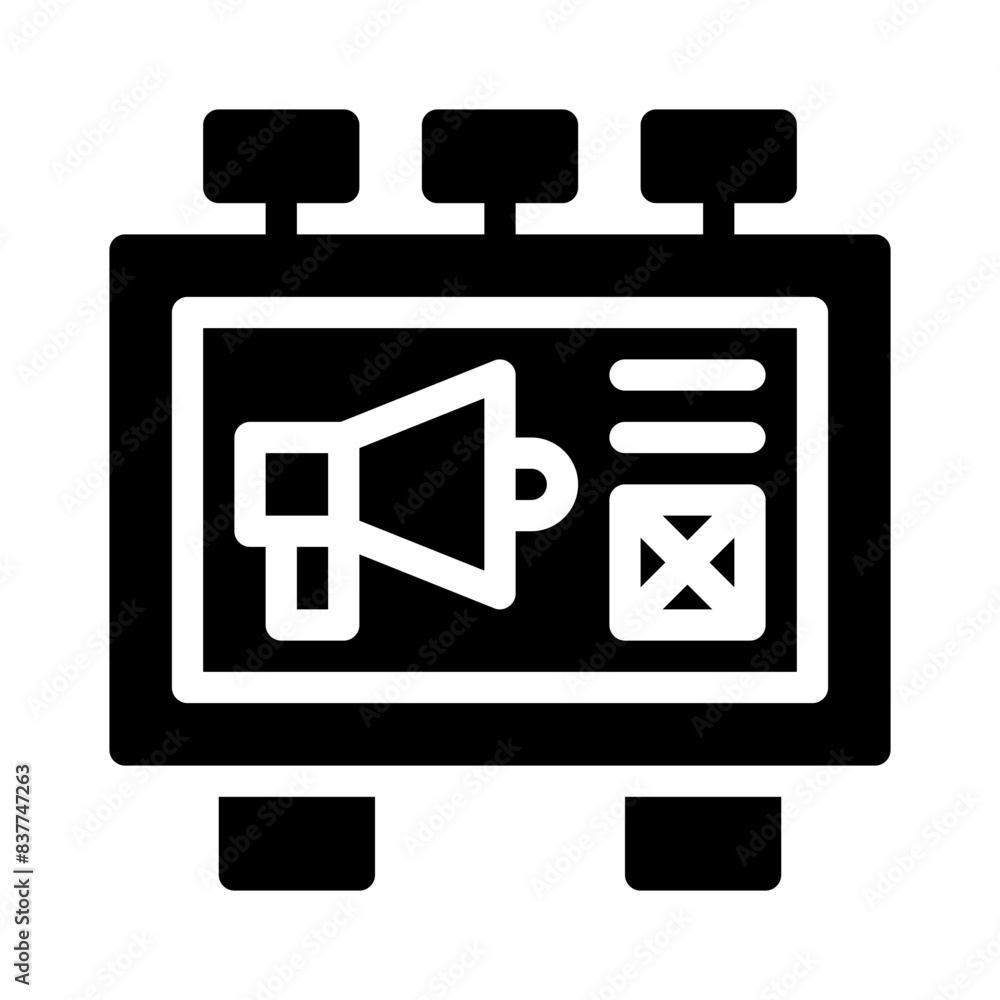 billboard glyph icon billboard glyph icon