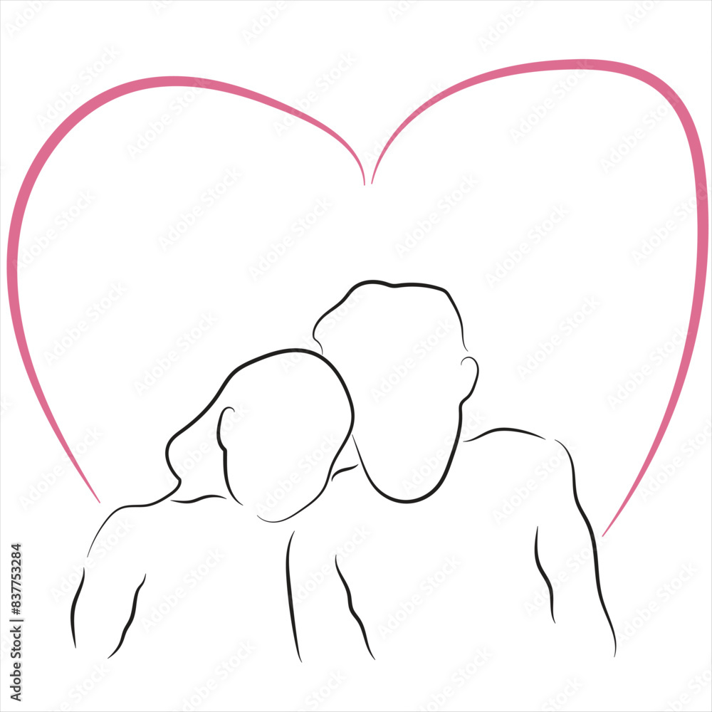 Sketch love concept minimal couple in love drawing line art couple lovely drawn together line love concept with white ioslated background. Abstract,vector,illustration. Sketch love concept minimal couple in love drawing line art couple lovely drawn together line love concept with white ioslated background. Abstract,vector,illustration.