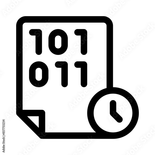 binary line icon