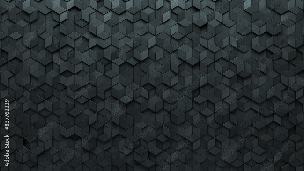 3D, Semigloss Wall background with tiles. Polished, tile Wallpaper with Diamond Shaped, Concrete blocks. 3D Render 3D, Semigloss Wall background with tiles. Polished, tile Wallpaper with Diamond Shaped, Concrete blocks. 3D Render