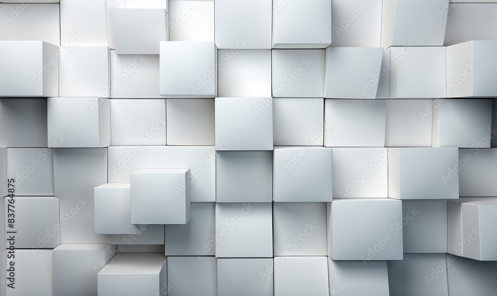 Modern Abstract White Geometric 3D Background Modern Abstract White Geometric 3D Background