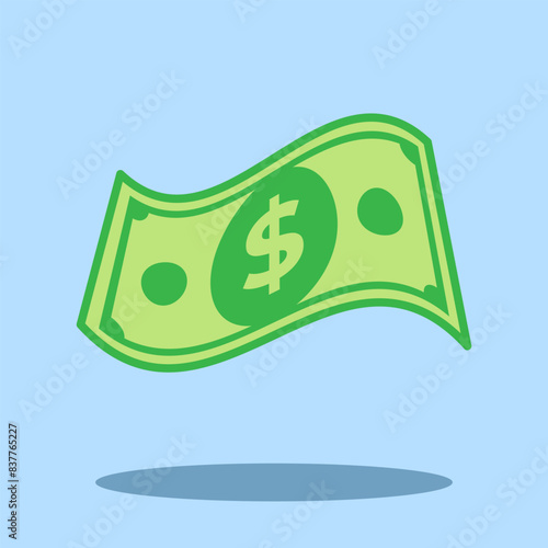 Money Cartoon Vector illustration. Vector Cash. Cash Money vector illustration
and icon for print and digital design