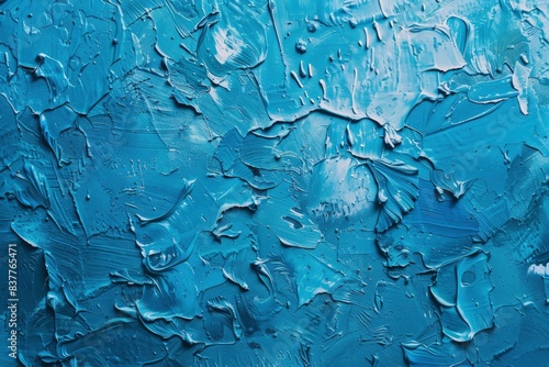 Photo background for portrait blue color paint texture - generative ai