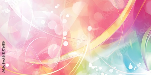 Colorful Abstract Gradient Background with Bokeh 