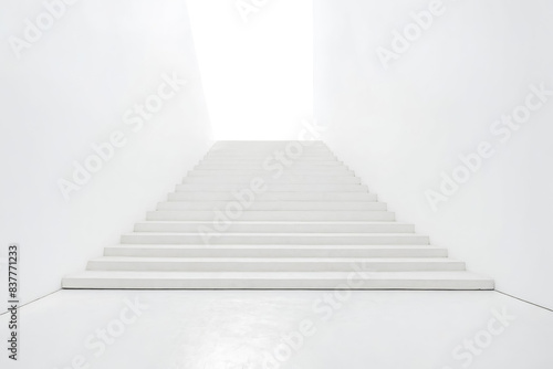 White Stairs Leading Upwards