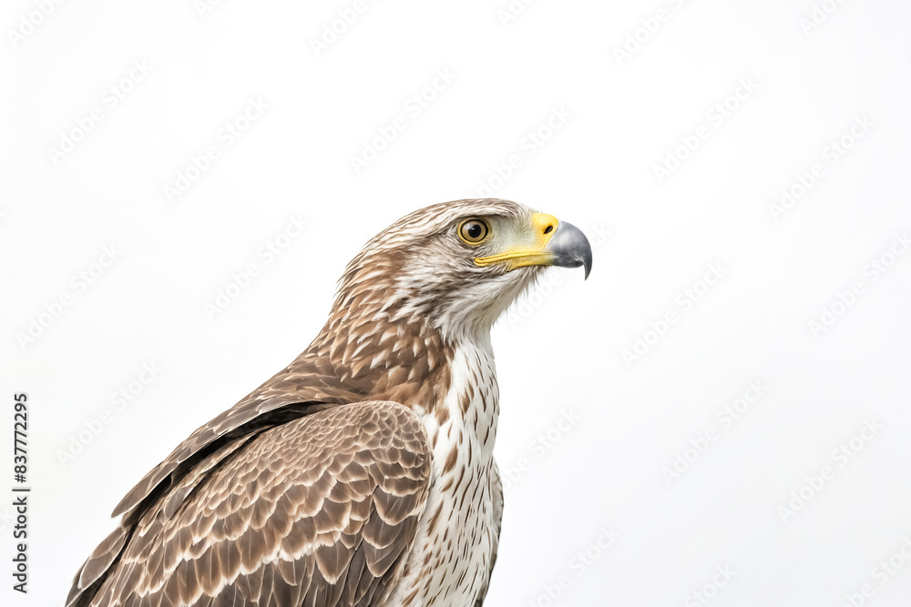 Close-up of a Steppe Eagle's Head and Feathers Close-up of a Steppe Eagle's Head and Feathers