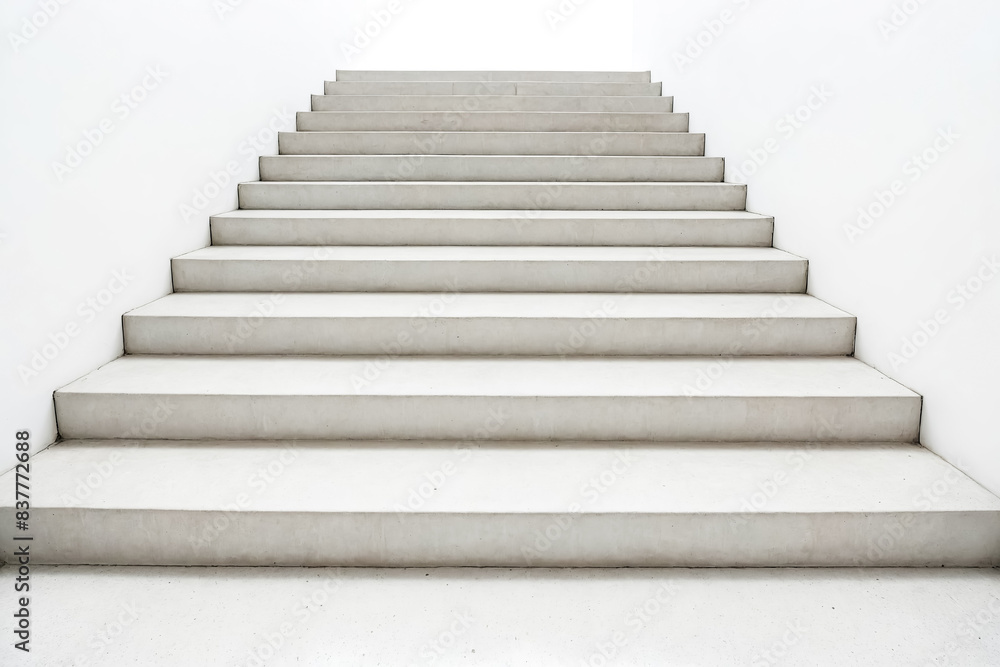White Concrete Stairs White Concrete Stairs