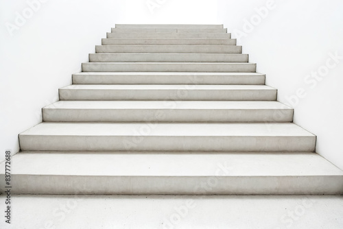 White Concrete Stairs