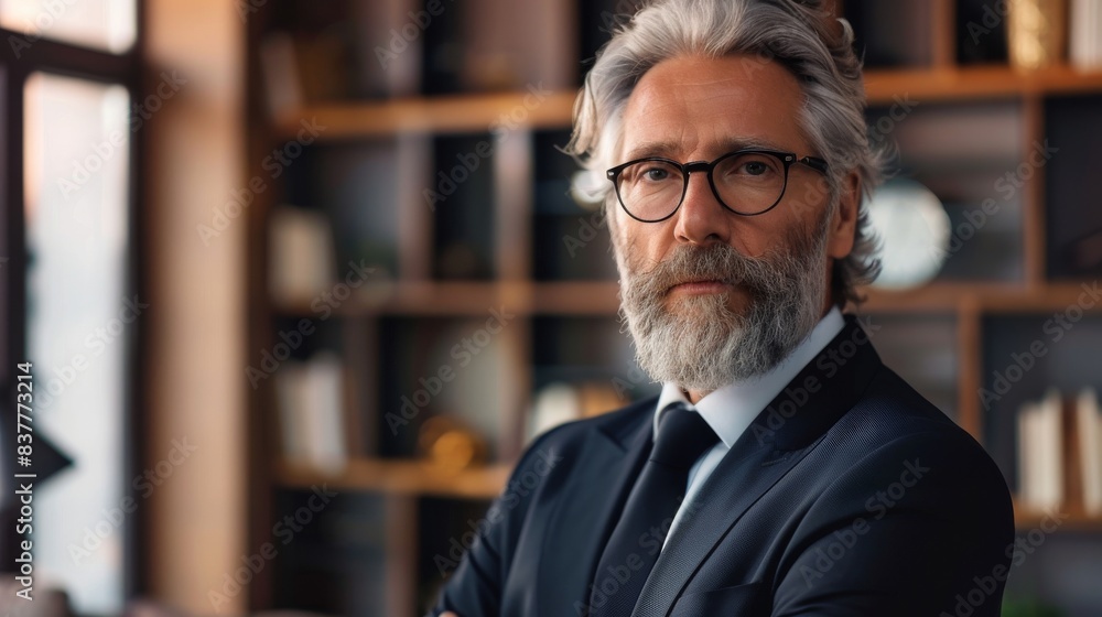 Mature freelance handsome businessman Mature freelance handsome businessman