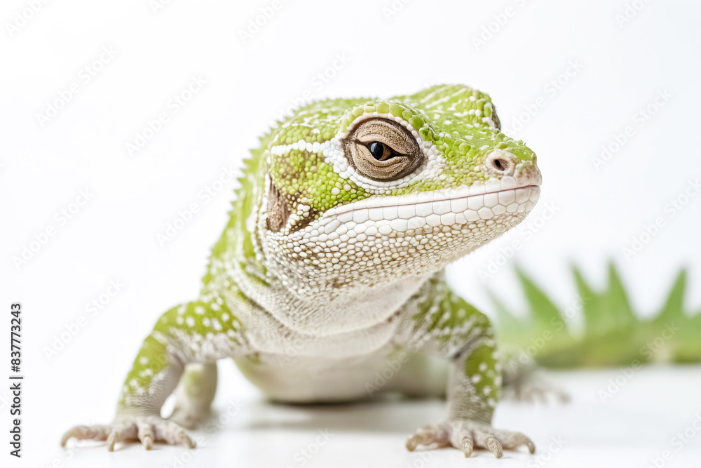 Obraz premium Close-up of a Green Anole Lizard