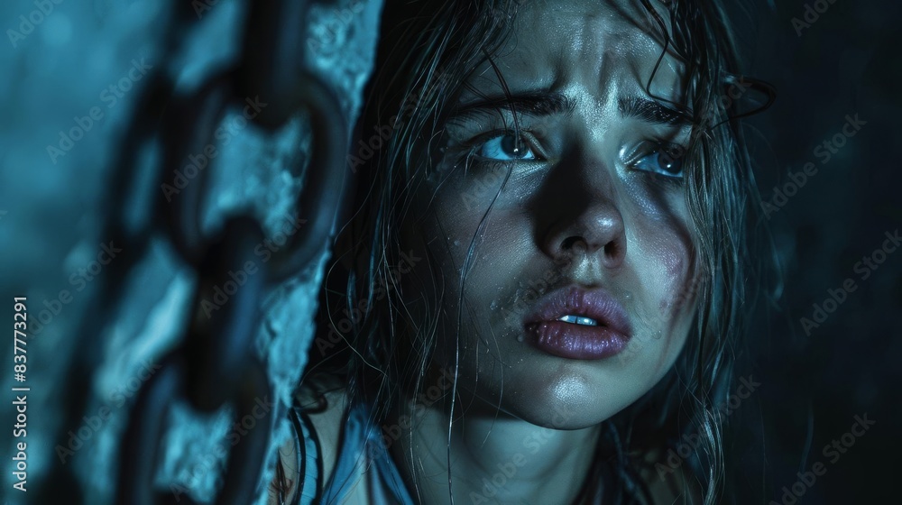 Human trafficking awareness : A powerful scene highlighting the escape from human trafficking Human trafficking awareness : A powerful scene highlighting the escape from human trafficking