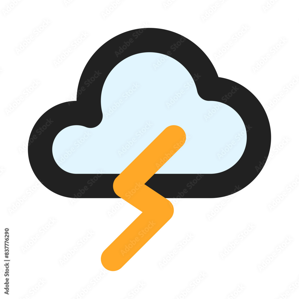 cloud thunder ature color icon cloud thunder ature color icon