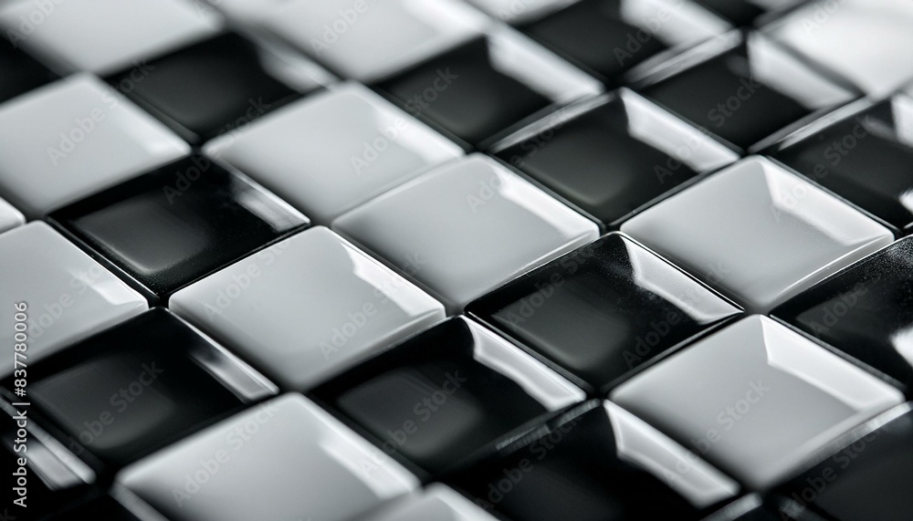 Monochrome Elegance: Black and White Squares on a Minimalist Backdrop Monochrome Elegance: Black and White Squares on a Minimalist Backdrop