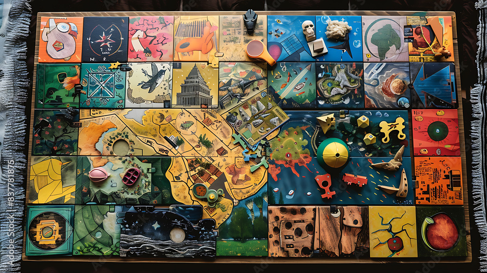 Educational Game Board: Navigating the World of Transportation and Logistics Educational Game Board: Navigating the World of Transportation and Logistics