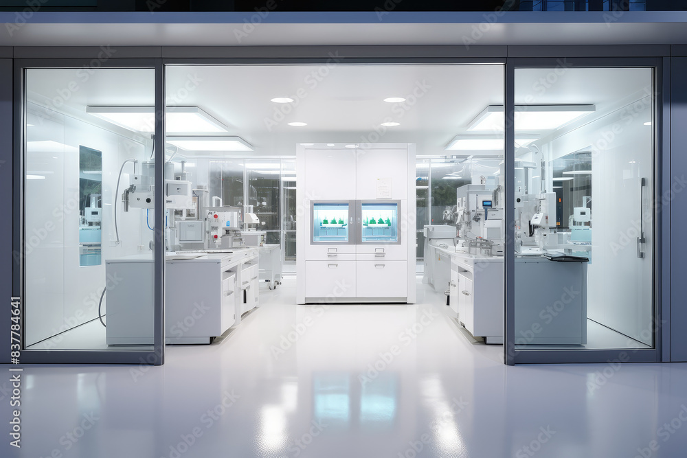 State-of-the-Art White Modern Laboratory State-of-the-Art White Modern Laboratory