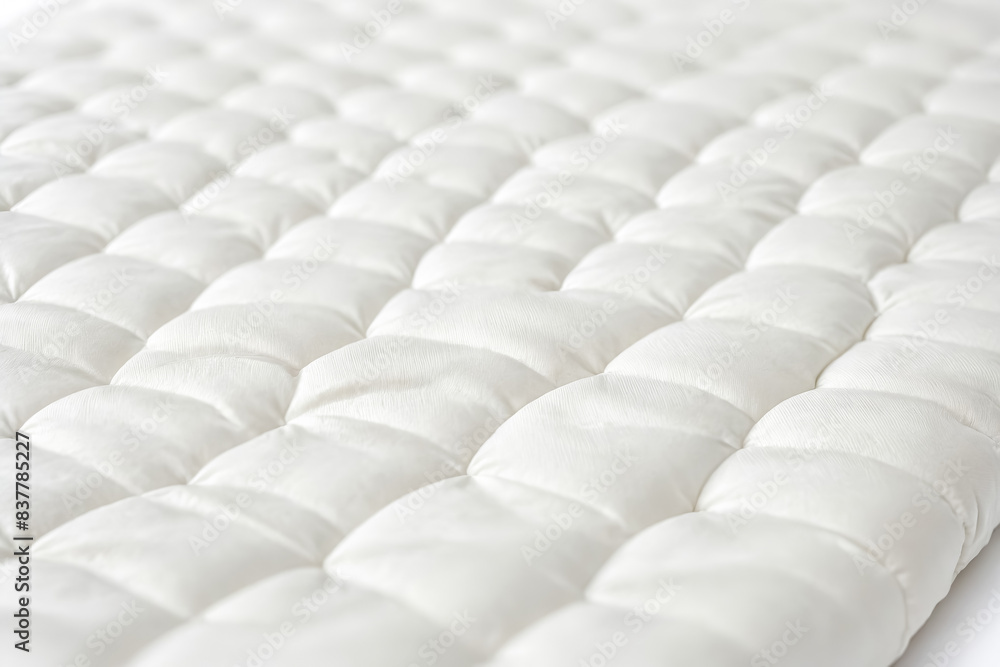 Obraz premium White quilted fabric texture